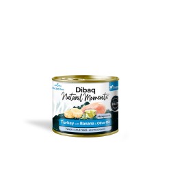 Dibaq natural Moments Cachorro pavo y plátano 190gr