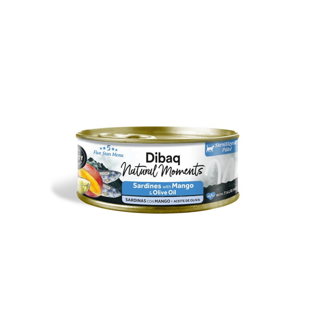 Dibaq Natural Moments 5 Star Esterilizados de Sardinas con Mango 70 gr