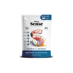 Dibaq Sense Bocaditos en salsa Pollo con Sardinas 100 gr