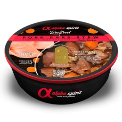 ALPHA SPIRIT Estofado de Oreja de Cerdo para Perros tarrina 280 gr