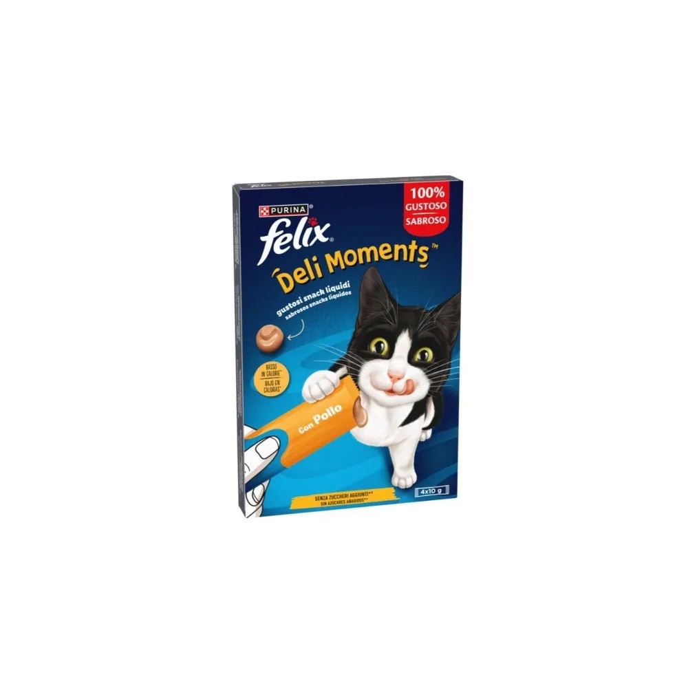 Felix Deli Moments Snack Líquido Pollo para Gatos