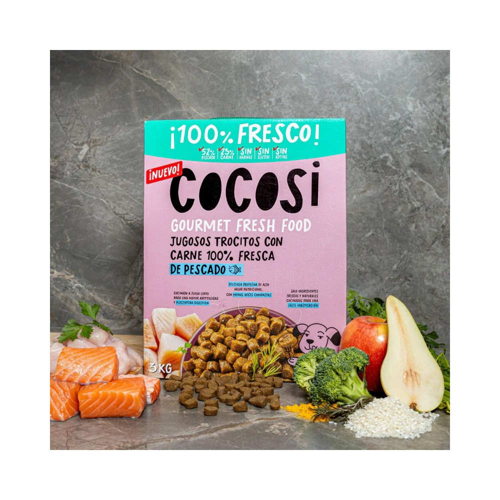 COCOSI Comida fresca natural para perros sabor pescado