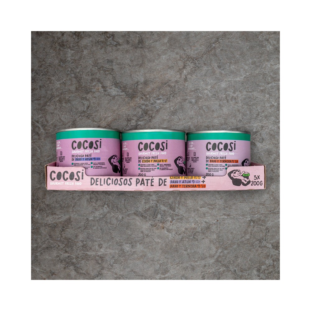 COCOSI Patés para perro multisabor 3X200GR