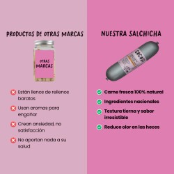 COCOSI Salchichas para perros sabor cerdo con pollo 500 GR