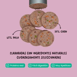 COCOSI Salchichas para perros sabor cerdo con pollo 500 GR