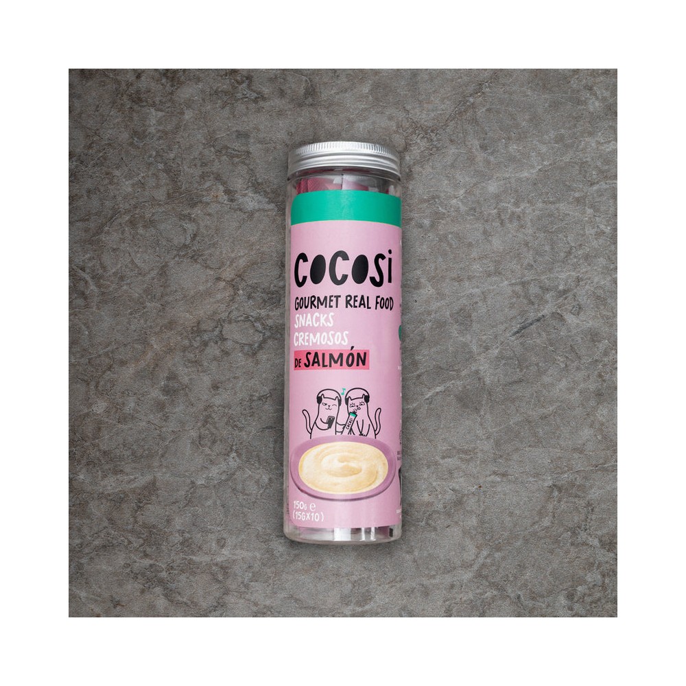 COCOSI Snack Cremoso para gato de salmón 10X15GR