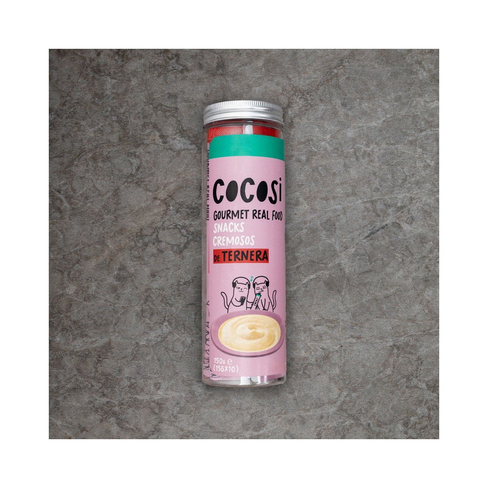 COCOSI Snack Cremoso para gato de ternera 10X15GR