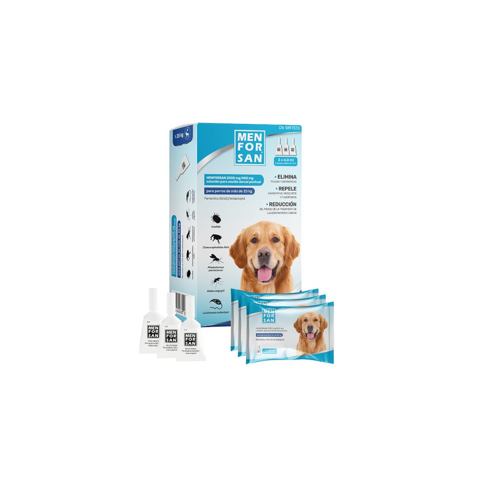 Menforsan Pipetas Antiparasitarias para perros 25-40kg