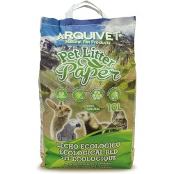 Arquivet Arena Aglomerante de Papel Reciclado para Pequeñas Mascotas 10 L
