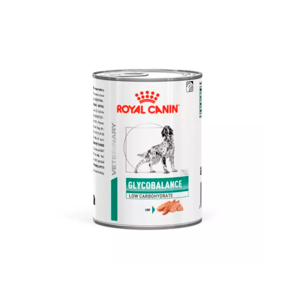 Royal Canin Veterinary Glycobalance Low Carbohydrate lata para perros 410gr