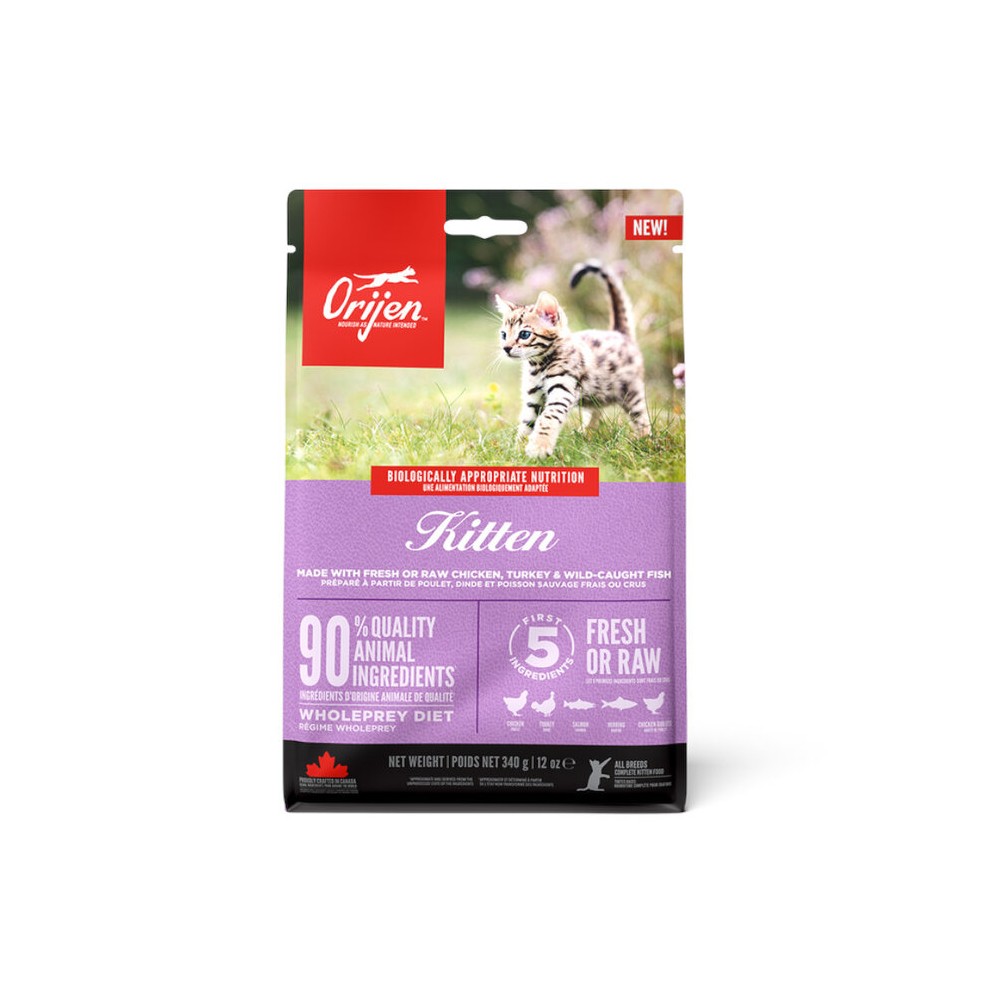 Orijen Kitten Aves y Pescado pienso para gatos 1.8  kg