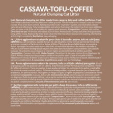 ARQUIVET Arena aglomerante para gatos 6L - Cassava Tofu Coffee Cat Litter