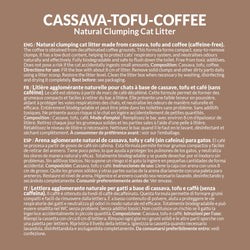ARQUIVET Arena aglomerante para gatos 6L - Cassava Tofu Coffee Cat Litter