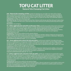 ARQUIVET Arena aglomerante de tofu 6L  - Original Tofu Cat Litter