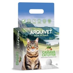 ARQUIVET Arena aglomerante para gatos 6L- Cassava Cat Litter