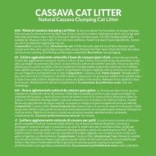 ARQUIVET Arena aglomerante para gatos 6L- Cassava Cat Litter