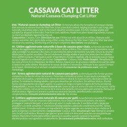 ARQUIVET Arena aglomerante para gatos 6L- Cassava Cat Litter