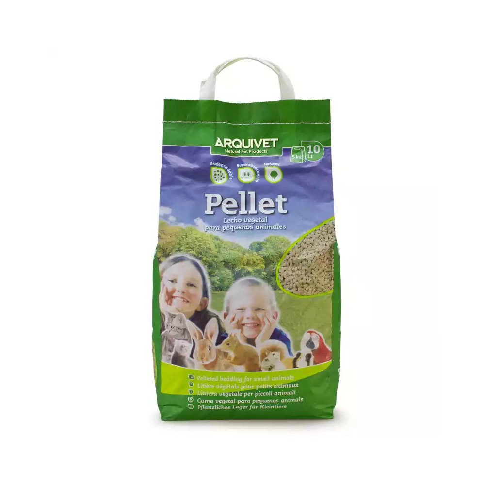 ARQUIVET Lecho vegetal pellet 10L
