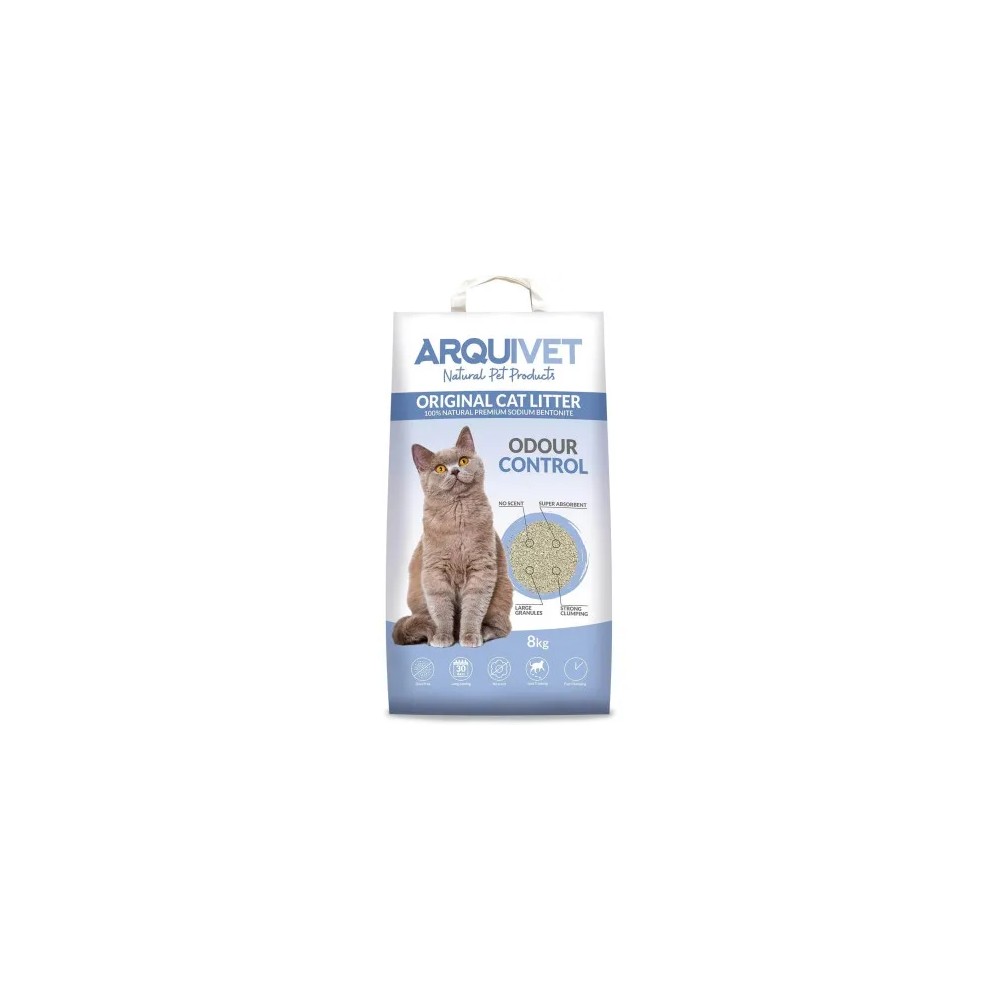 ARQUIVET Arena de bentonita sódica 8L - Original Cat Litter