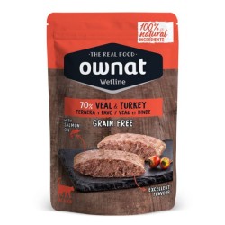 Ownat Wetline Veal and Turkey para Gatos 12X 85GR