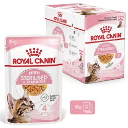 Royal Canin Kitten Sterilised en gelatina 12x85gr