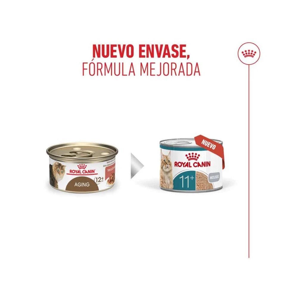 ROYAL CANIN AGEING 11+ Mousse GATOS SENIOR 12X85GR