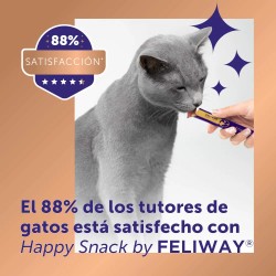 Happy Snack by Feliway Pack Pollo y Salmón para Gatos 24 STICKS
