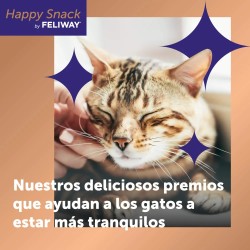 Happy Snack by Feliway Pack Pollo y Salmón para Gatos 24 STICKS