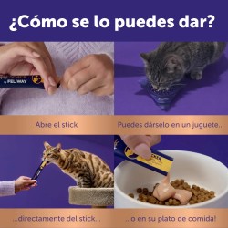 Happy Snack by Feliway Pack Pollo y Salmón para Gatos 24 STICKS