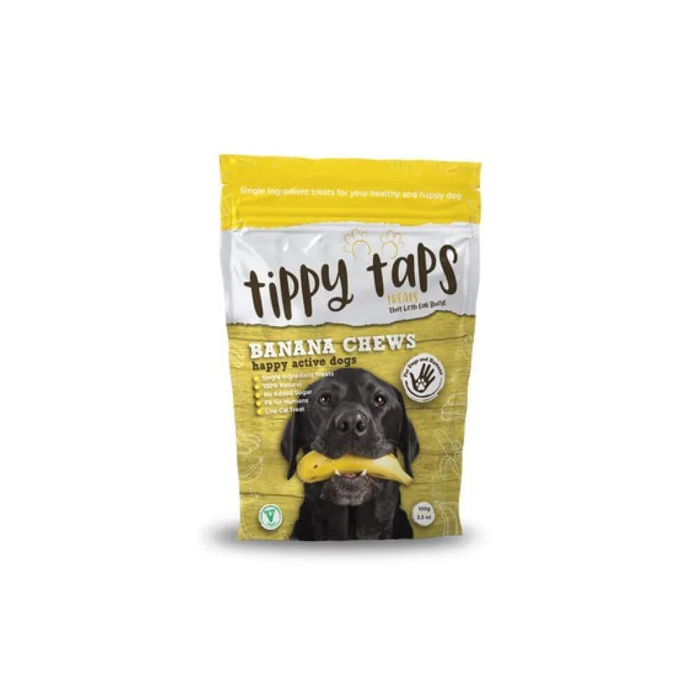Tippy Taps Snack de Plátano para Perros 100GR
