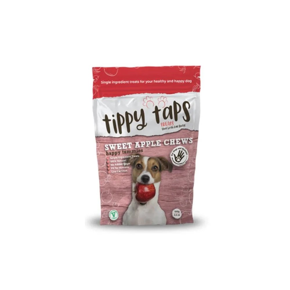 Tippy Taps Snack de Manzana Roja para Perros 100GR