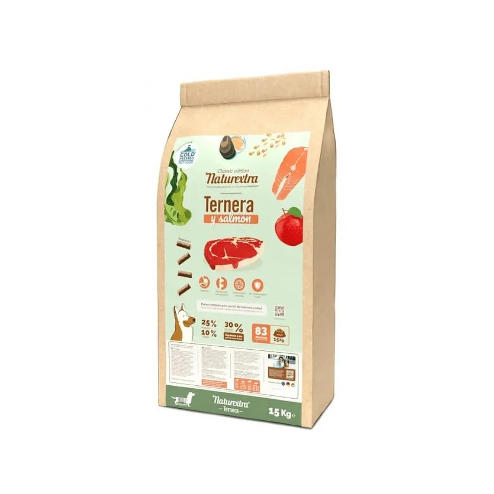 Naturextra Ternera y Salmón para Perros