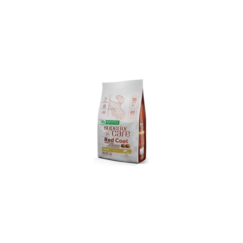 Nature's Protection Adult Red Coat No Grain Razas Pequeñas Salmón 1,5kg