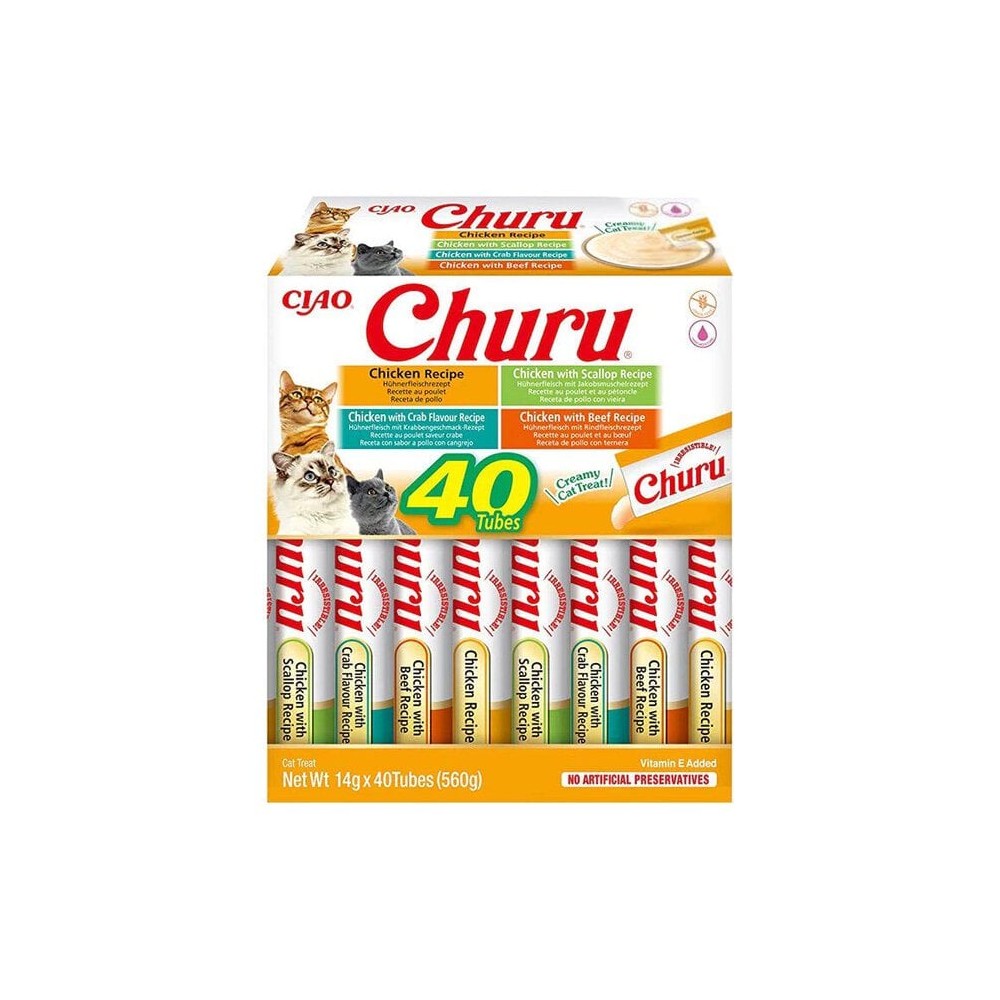 Churu Snack Líquido Variedades de Pollo para gatos