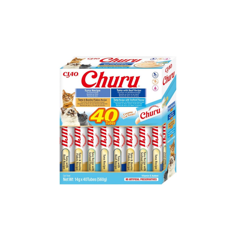 Churu Cat Variedades de Atún para Gatos 20x14gr