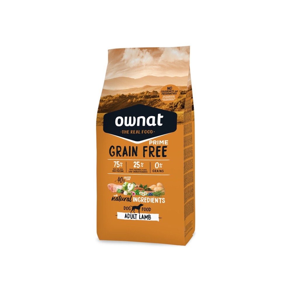 Ownat Prime Grain Free Adulto Cordero 12kg