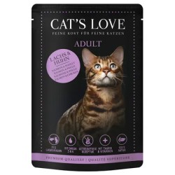 CAT´S LOVE SALMON Y POLLO SOBRES 12x85GR