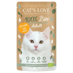CAT´S LOVE BIO SOBRES POLLO ECOLÓGICO 6 x 100 g