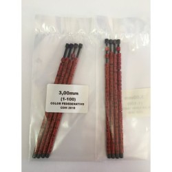 TIRA DE 25 ANILLAS DEL AÑO COLOR FEDERATIVO  3MM